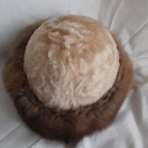 Handmade | Accessories | Vintage Mink And Fur Hat Blonde  display picture 1
